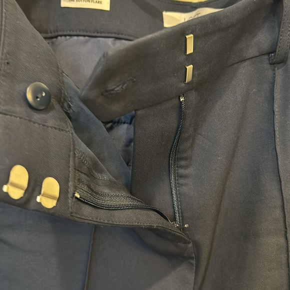 Loft Pintucked Sutton Flare Pants - Picture 4 of 6